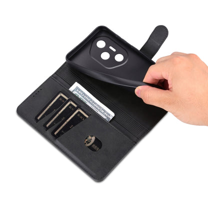 For Honor 300 Pro AZNS Skin Feel Calf Texture Flip Leather Phone Case(Black) by AZNS