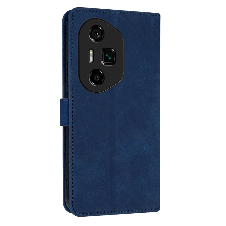 For Honor 300 Ultra AZNS Skin Feel Calf Texture Flip Leather Phone Case(Blue) by AZNS