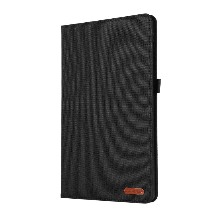 For Realme Pad 2 Fabric Leather Tablet Case(Black) by bashfashion