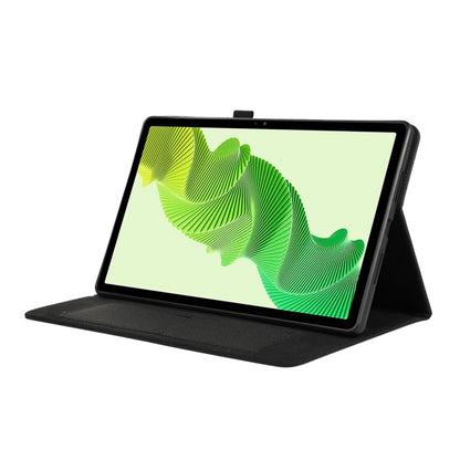 For Realme Pad 2 Fabric Leather Tablet Case(Black) by bashfashion