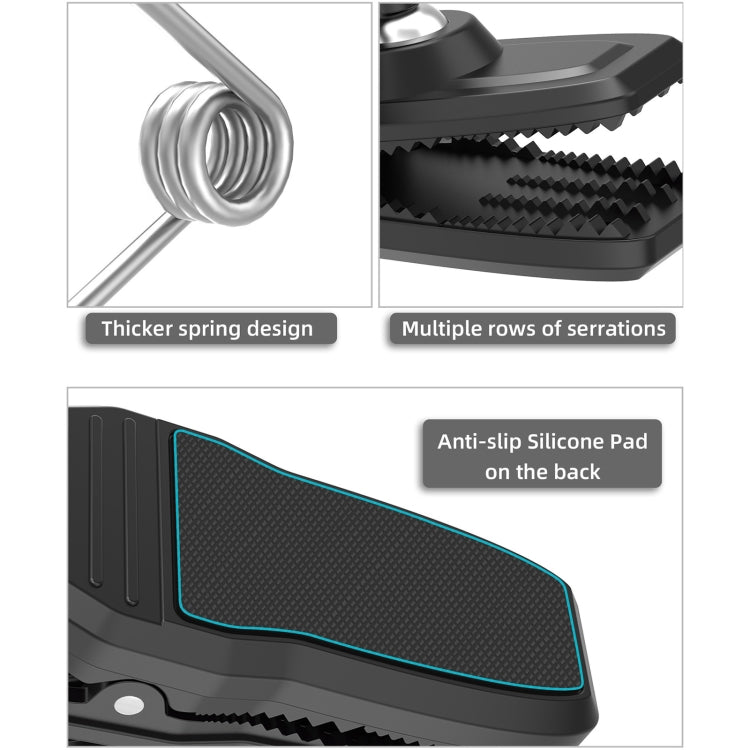 Sunnylife 360 Degree Rotation Swivel Backpack Clip Magnetic Suction Action Camera Mount(Black) by Sunnylife