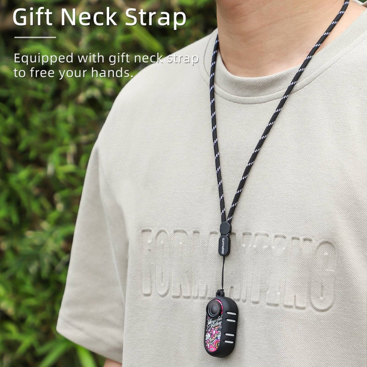 For Insta360 GO 3 Sunnylife Cooling Silicone Case Stickers Skin Wrap Lens Cover with Neck Strap(Black) by Sunnylife