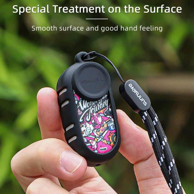 For Insta360 GO 3 Sunnylife Cooling Silicone Case Stickers Skin Wrap Lens Cover with Neck Strap(White) by Sunnylife