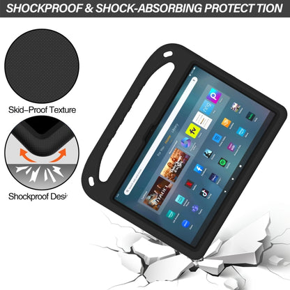 For Amazon Kindle Fire Max 11 Handle EVA Shockproof Tablet Case with Holder(Black) by bashfashion