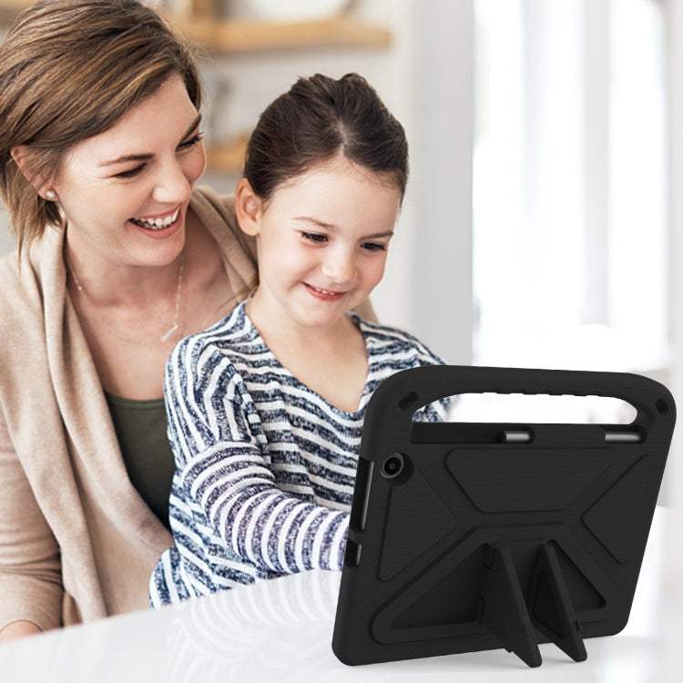 For Amazon Kindle Fire Max 11 Handle EVA Shockproof Tablet Case with Holder(Black) by bashfashion