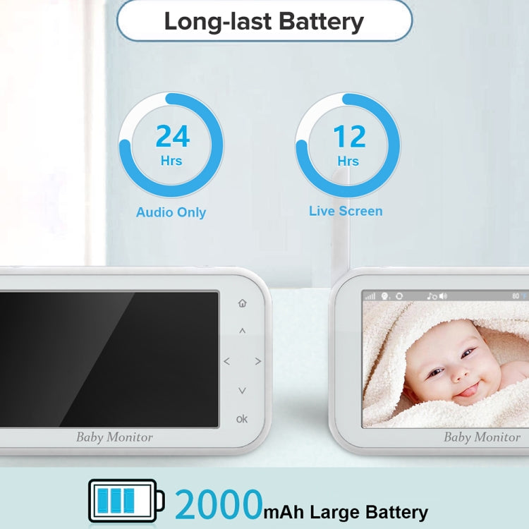 ABM201 4.5 inch Wireless Video Night Vision Baby Monitor Security Camera(US Plug) by bashfashion