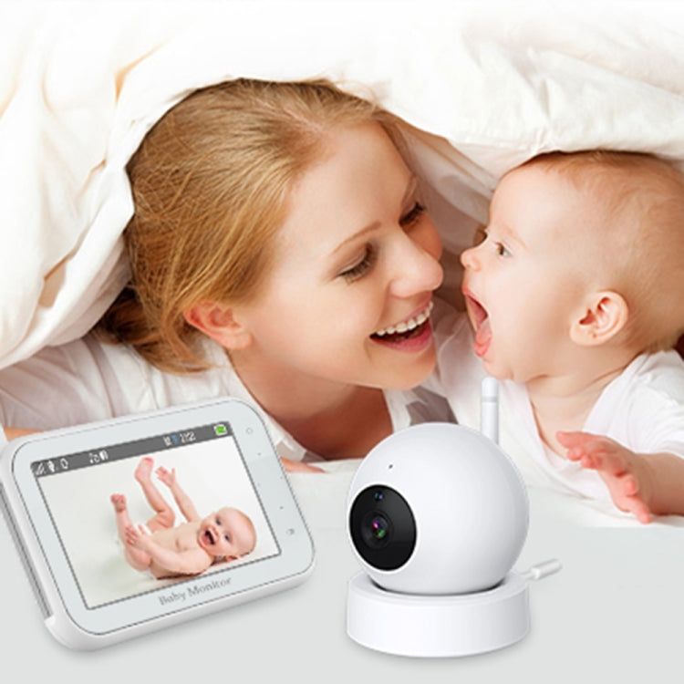 ABM201 4.5 inch Wireless Video Night Vision Baby Monitor Security Camera(EU Plug) by bashfashion