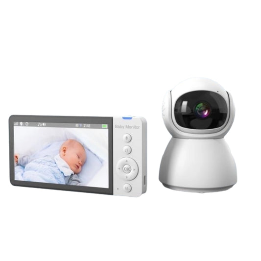 ABM700 5 inch Wireless Video Night Vision Baby Monitor Security Camera(US Plug) by bashfashion