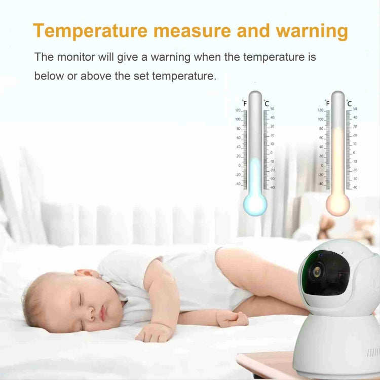 ABM700 5 inch Wireless Video Night Vision Baby Monitor Security Camera(US Plug) by bashfashion