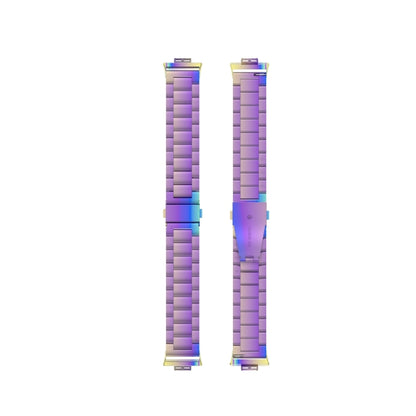 For Huawei Watch Fit Special Edition Three Strains Stainless Steel Watch Band(Colorful) by bashfashion