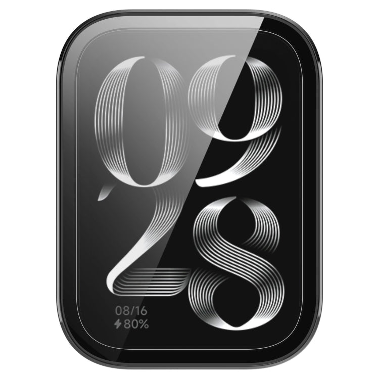 For Xiaomi Mi Band 8 Pro PC + Tempered Glass Film Integrated Watch Protective Case(Black) by bashfashion