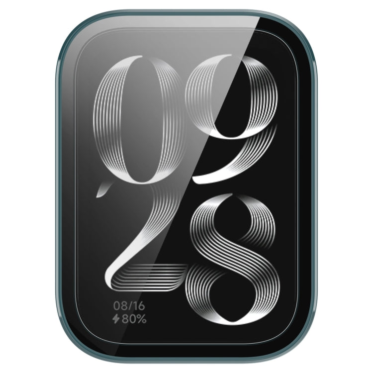 For Xiaomi Mi Band 8 Pro PC + Tempered Glass Film Integrated Watch Protective Case(Pine Green) by bashfashion