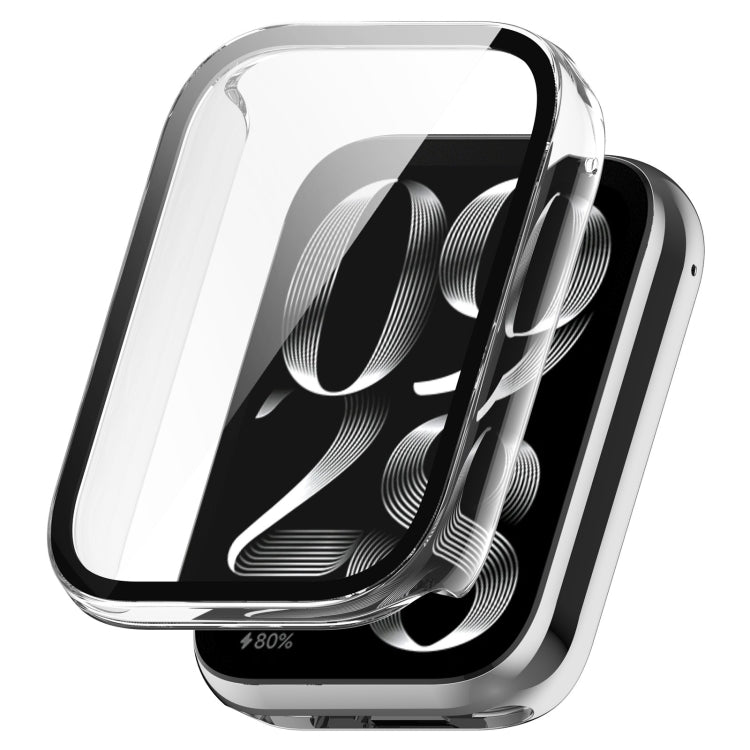 For Xiaomi Mi Band 8 Pro PC + Tempered Glass Film Integrated Watch Protective Case(Transparent) by bashfashion