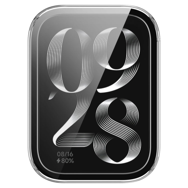 For Xiaomi Mi Band 8 Pro PC + Tempered Glass Film Integrated Watch Protective Case(Transparent) by bashfashion