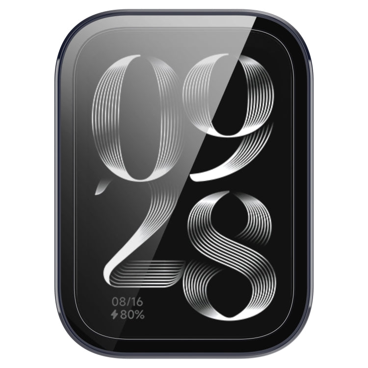 For Xiaomi Mi Band 8 Pro PC + Tempered Glass Film Integrated Watch Protective Case(Ink Blue) by bashfashion