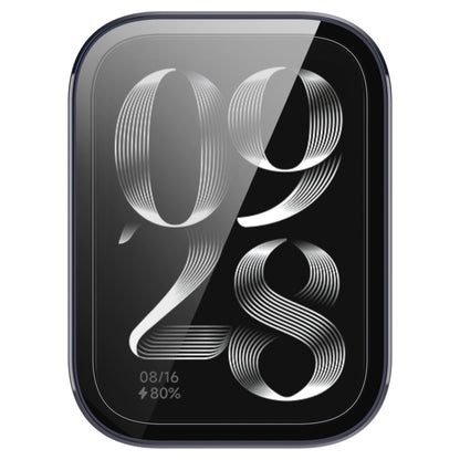 For Xiaomi Mi Band 8 Pro PC + Tempered Glass Film Integrated Watch Protective Case(Ink Blue) by bashfashion