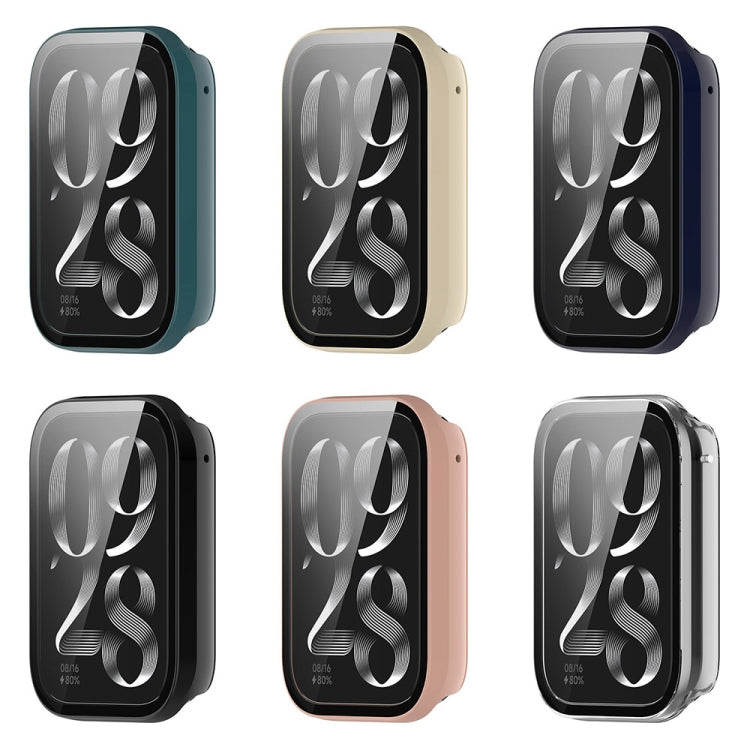 For Xiaomi Mi Band 8 Pro PC + Tempered Glass Film Integrated Watch Protective Case(Black) by bashfashion