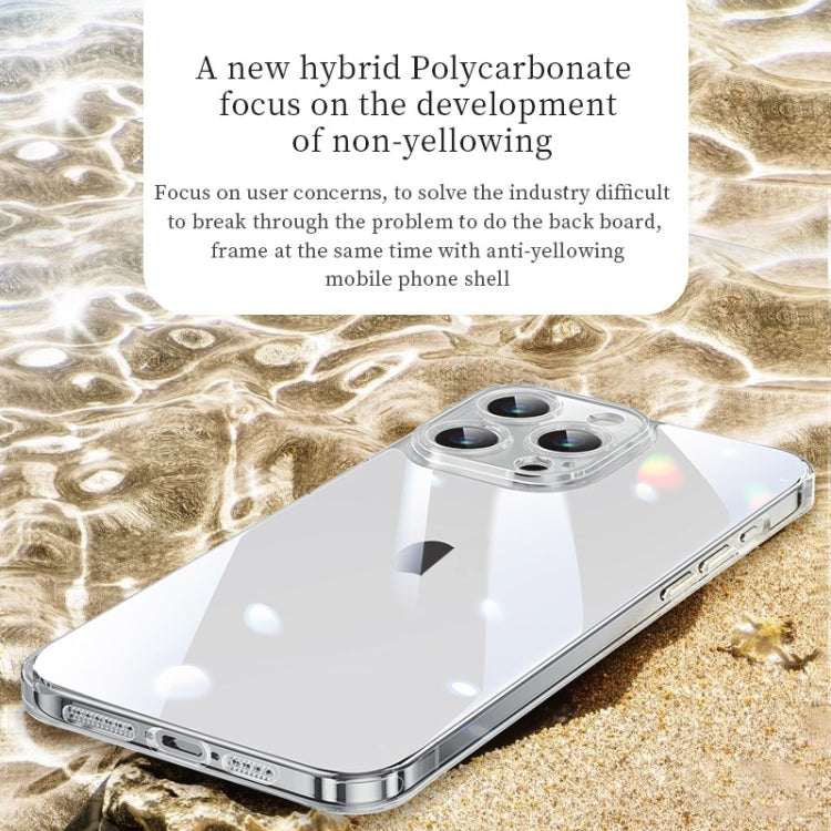 For iPhone 15 SULADA TPU Frame + Tempered Glass Transparent Phone Case(Blue) by SULADA