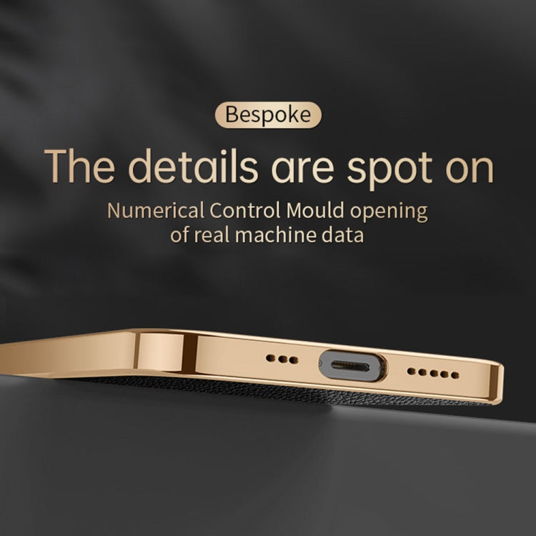 For iPhone 15 Pro SULADA TPU + Litchi Texture Leather Phone Case(Orange) by SULADA