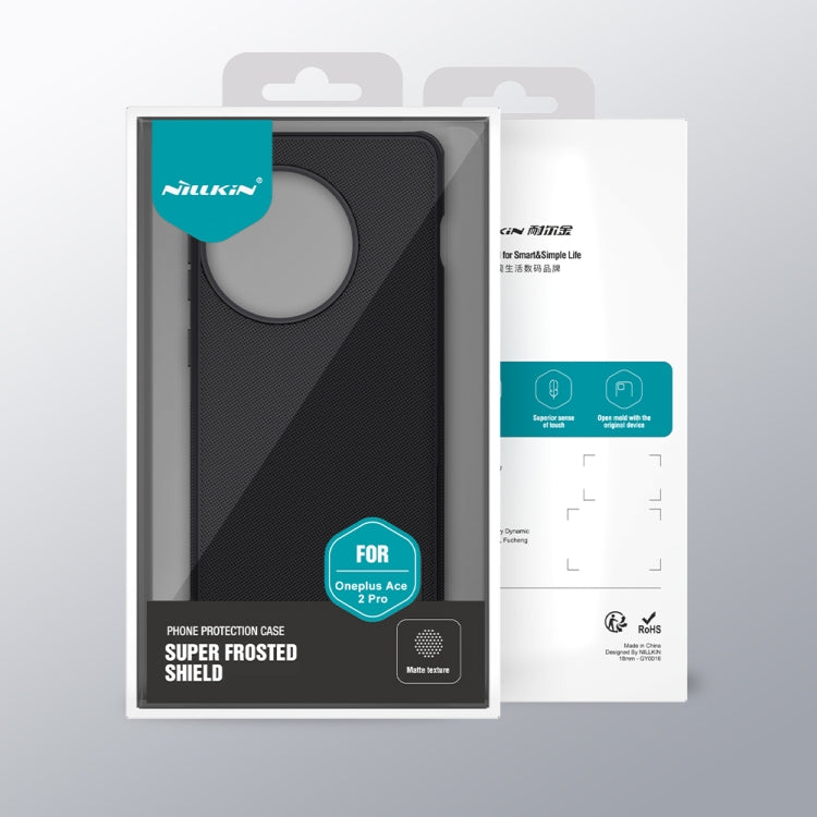 For OnePlus Ace 2 Pro NILLKIN Frosted Shield Pro PC + TPU Phone Case(Blue) by NILLKIN