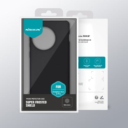 For OnePlus Ace 2 Pro NILLKIN Frosted Shield Pro PC + TPU Phone Case(Blue) by NILLKIN