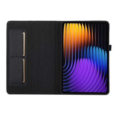 For Xiaomi Pad 7 / 7 Pro Fabric Texture Horizontal Flip Leather Tablet Case(Black) by bashfashion