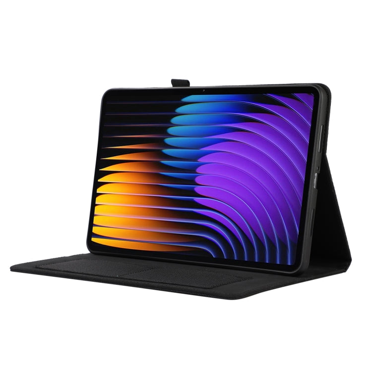 For Xiaomi Pad 7 / 7 Pro Fabric Texture Horizontal Flip Leather Tablet Case(Black) by bashfashion