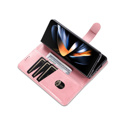 For Samsung Galaxy Z Fold5 AZNS Skin Feel Calf Texture Flip Leather Phone Case(Rose Gold) by AZNS