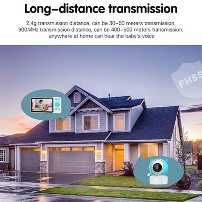 YE9-C1 5 inch Dual Mode 2.4G + 915M Video Night Vision Baby Monitor Security Camera(US Plug) by bashfashion
