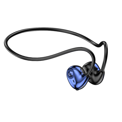 A59 Open Air Conduction Built-in Microphone Wireless Bluetooth Neckband Earphone(Blue) by bashfashion