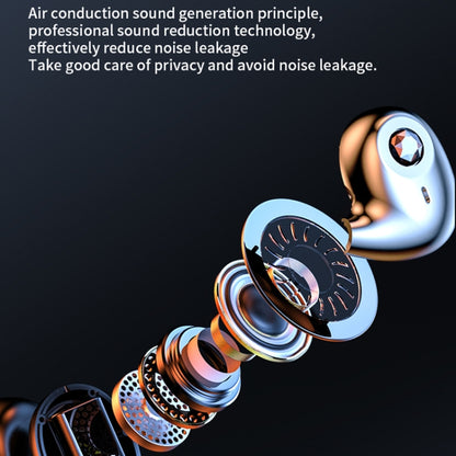 A59 Open Air Conduction Built-in Microphone Wireless Bluetooth Neckband Earphone(Purple) by bashfashion