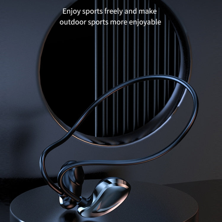 A60 Open Air Conduction Built-in Microphone Wireless Bluetooth Neckband Earphone(Purple) by bashfashion