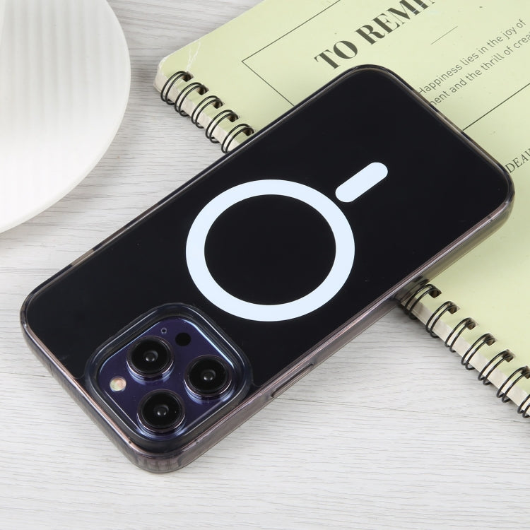For iPhone 15 Pro Max GEBEI MagSafe Magnetic Transparent Phone Case(Transparent Black) by GEBEI