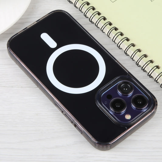 For iPhone 15 Pro GEBEI MagSafe Magnetic Transparent Phone Case(Transparent Black) by GEBEI