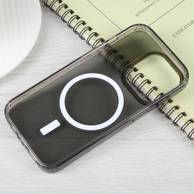For iPhone 15 Pro GEBEI MagSafe Magnetic Transparent Phone Case(Transparent Black) by GEBEI