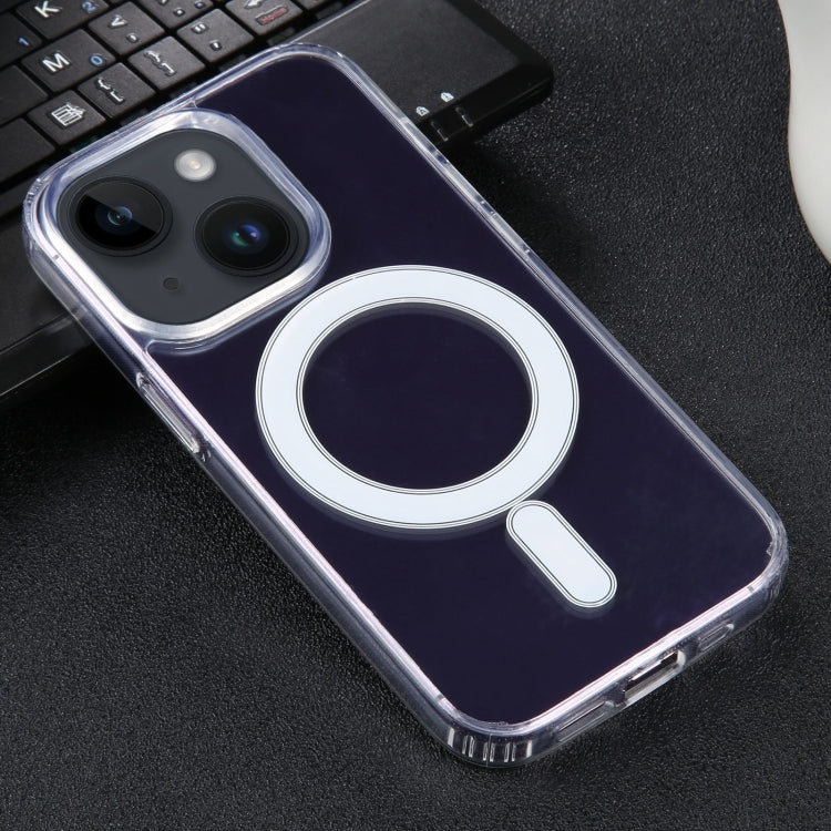 For iPhone 15 Plus GEBEI MagSafe Magnetic Transparent Phone Case(Transparent) by GEBEI