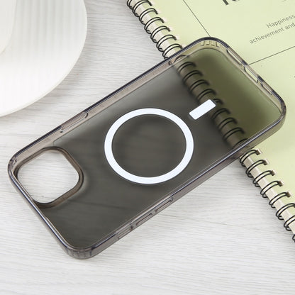 For iPhone 15 Plus GEBEI MagSafe Magnetic Transparent Phone Case(Transparent Black) by GEBEI