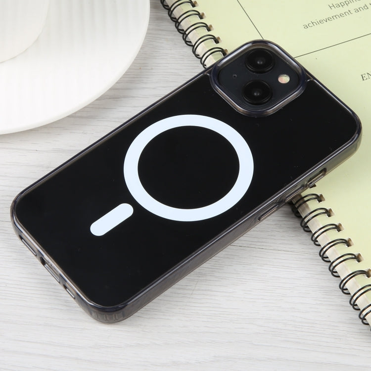 For iPhone 15 GEBEI MagSafe Magnetic Transparent Phone Case(Transparent Black) by GEBEI