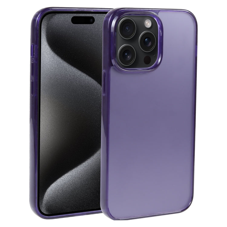 For iPhone 15 Pro Max GEBEI Acrylic Phone Case(Purple) by GEBEI
