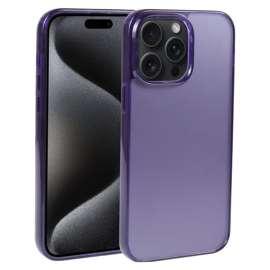 For iPhone 15 Pro Max GEBEI Acrylic Phone Case(Purple) by GEBEI