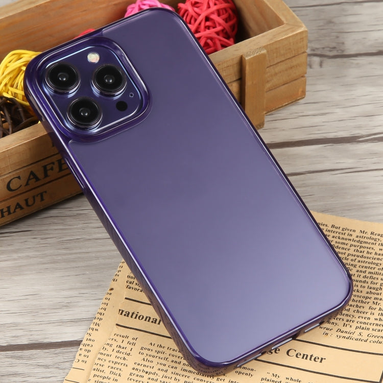 For iPhone 15 Pro Max GEBEI Acrylic Phone Case(Purple) by GEBEI