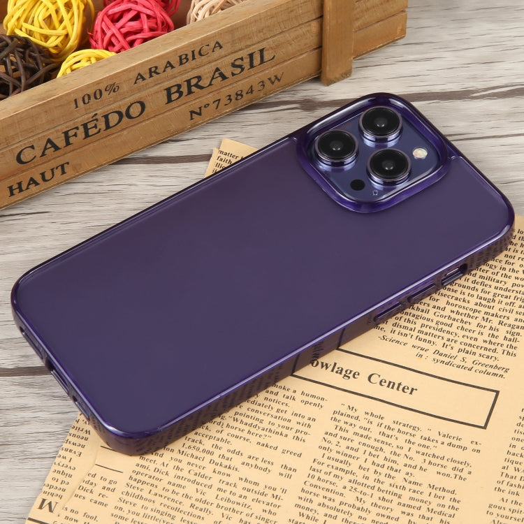 For iPhone 15 Pro Max GEBEI Acrylic Phone Case(Purple) by GEBEI