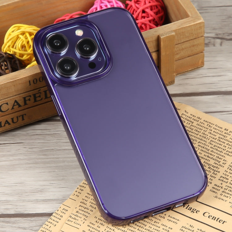 For iPhone 15 Pro GEBEI Acrylic Phone Case(Purple) by GEBEI
