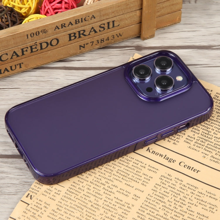 For iPhone 15 Pro GEBEI Acrylic Phone Case(Purple) by GEBEI