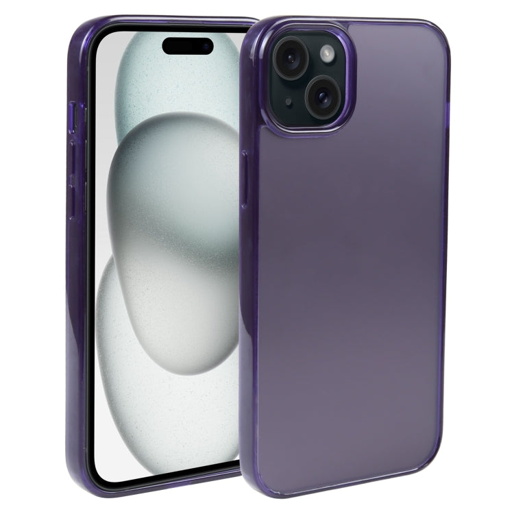 For iPhone 15 Plus GEBEI Acrylic Phone Case(Purple) by GEBEI