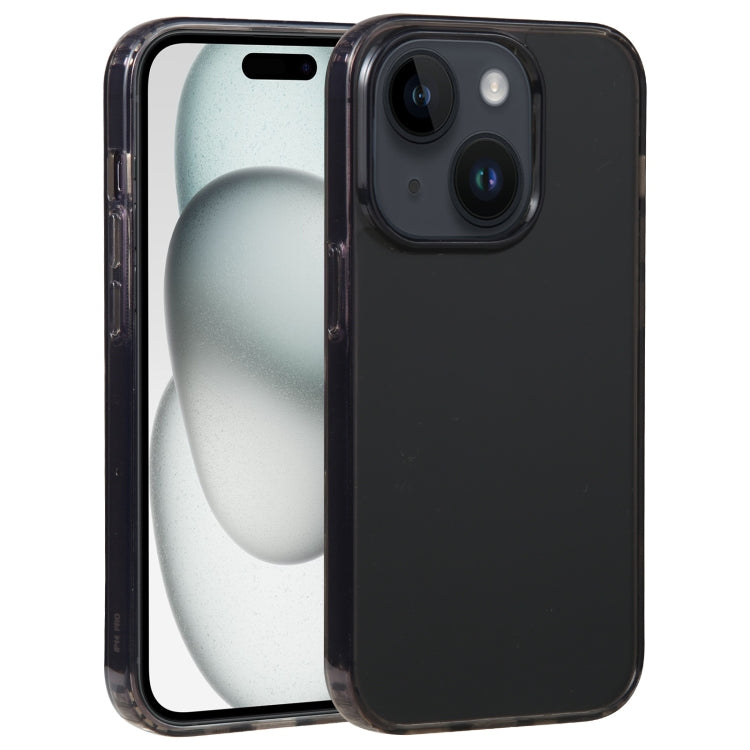 For iPhone 15 GEBEI Acrylic Phone Case(Transparent Black) by GEBEI