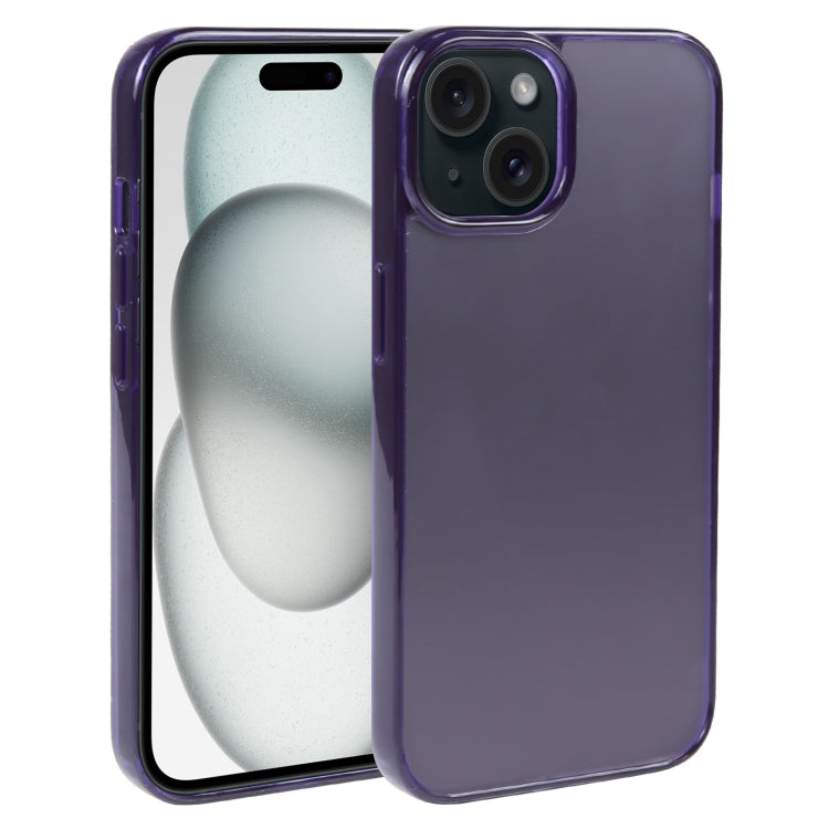 For iPhone 15 GEBEI Acrylic Phone Case(Purple) by GEBEI