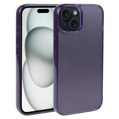 For iPhone 15 GEBEI Acrylic Phone Case(Purple) by GEBEI