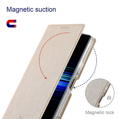 For Sony Xperia 5 V ViLi DMX Series Shockproof Magnetic Leather Phone Case(Gold) by ViLi