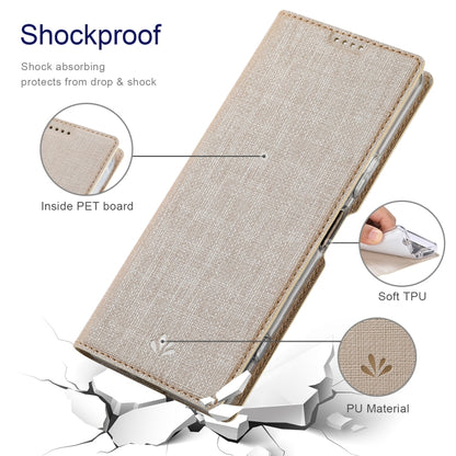 For Sony Xperia 5 V ViLi DMX Series Shockproof Magnetic Leather Phone Case(Gold) by ViLi